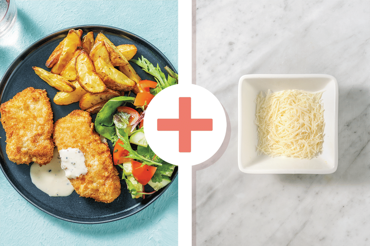 Cheesy Pork Schnitzels 