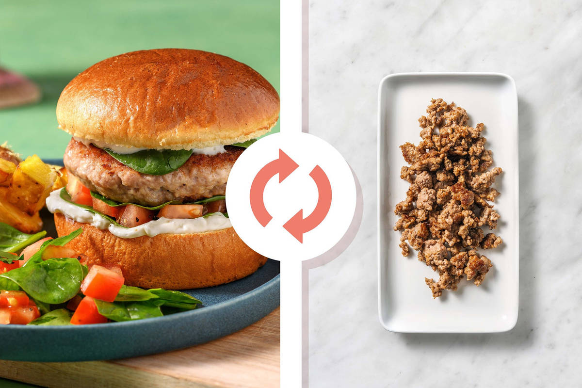 Turkey Souvlaki-Inspired Burgers