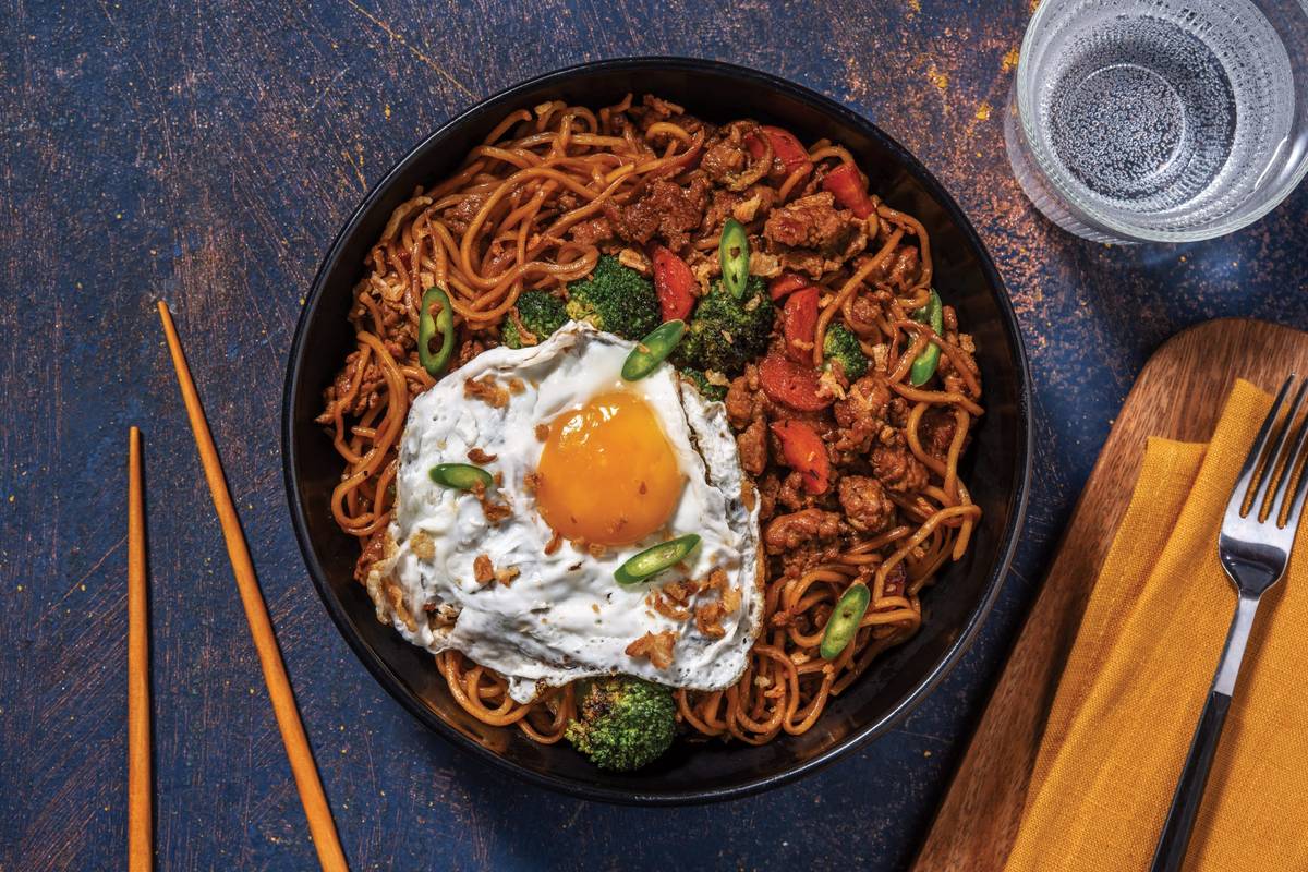 Double Pork & Veggie Mie Goreng