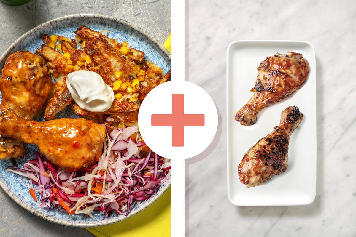 Easy Double Portuguese Chicken Drumsticks & Cheesy Fries
