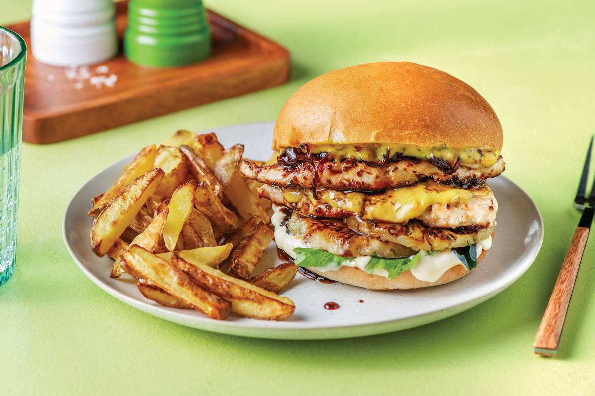 Portuguese-Style Chicken Burger