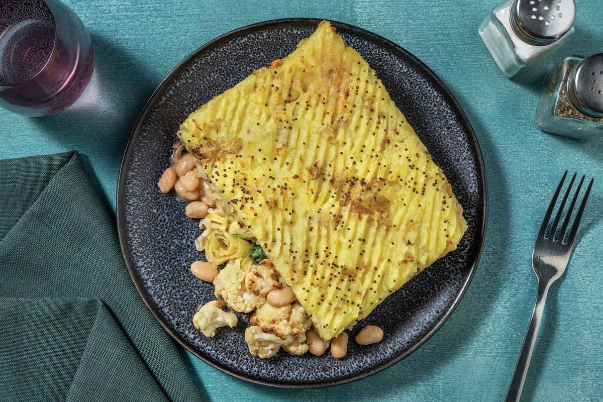 Potato-Topped Cannellini Bean Curry Pie