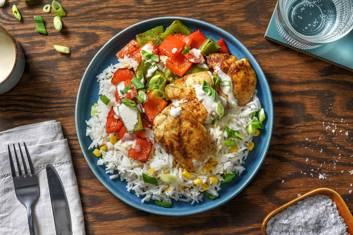 Poulet à la cajun et poivrons