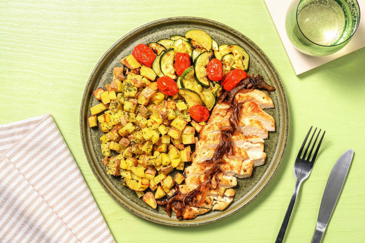 Italian-Style Chicken and Balsamic Onions