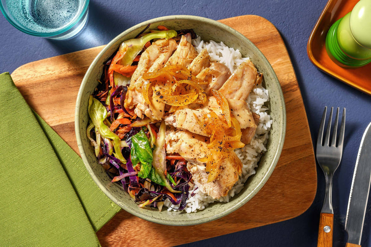 Poulet adobo façon philippine