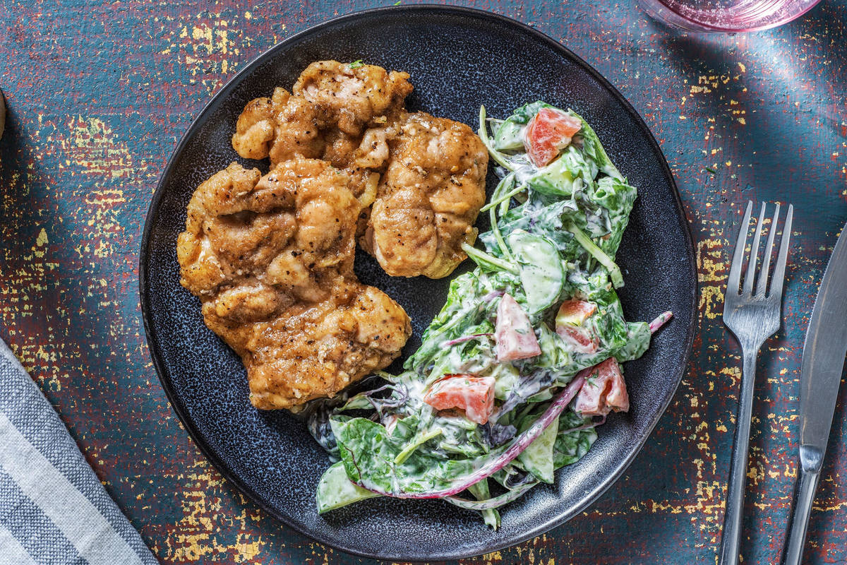 Poulet au miel et à l’ail