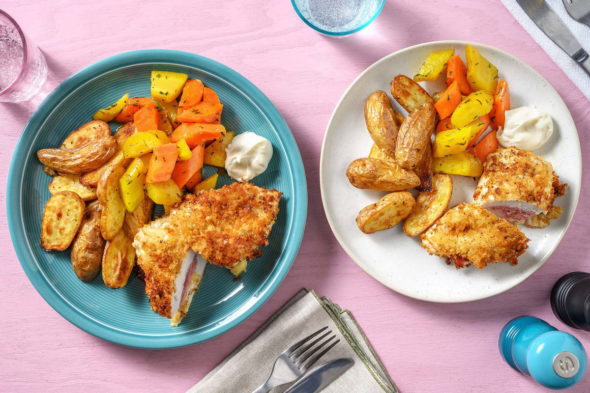 Poulet cordon bleu maison