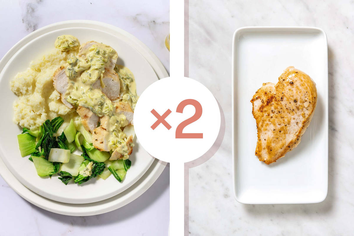 Double Chicken with Creamy Sage Sauce