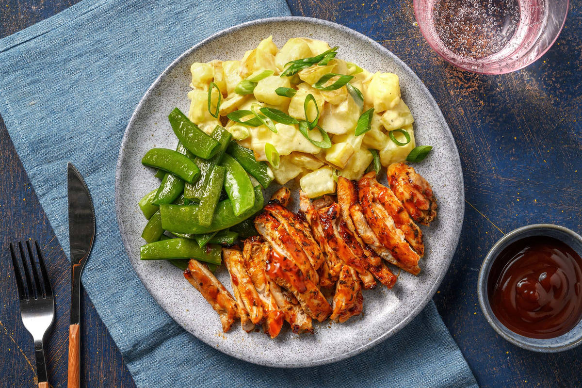 Backyard BBQ Style Chicken Dinner