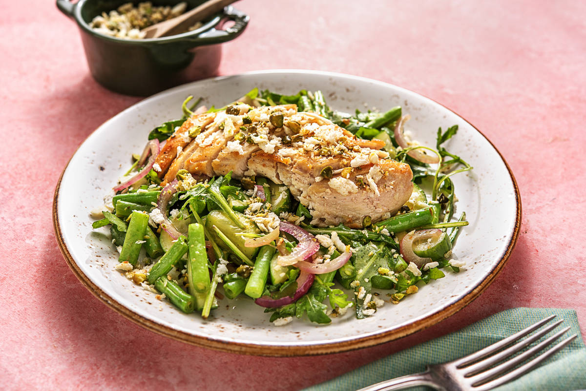 Poulet pangrattato à la pistache