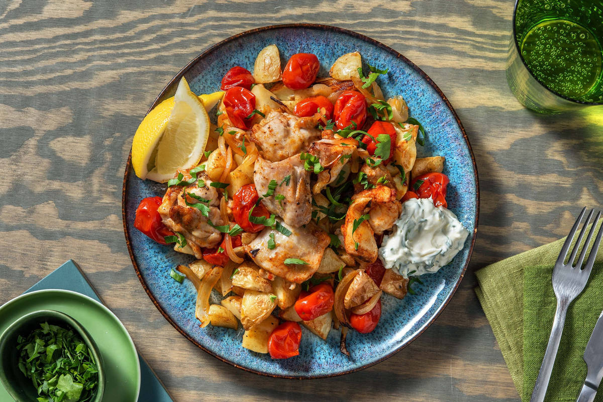 Portuguese-Style Sheet Pan Chicken