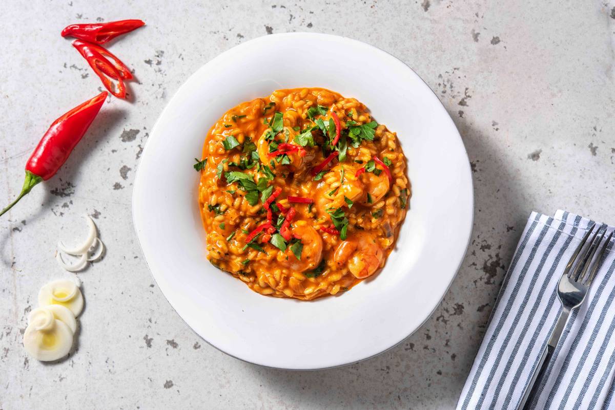 Prawn and Tomato Risotto