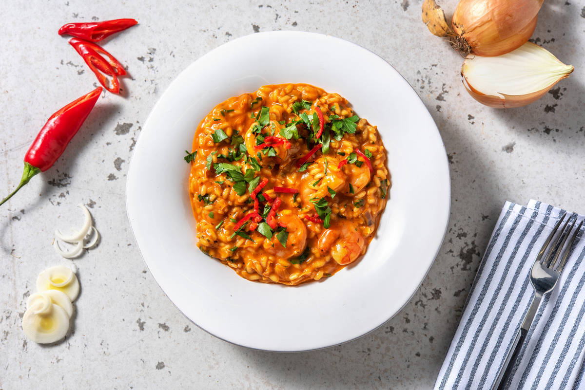 Prawn and Tomato Risotto