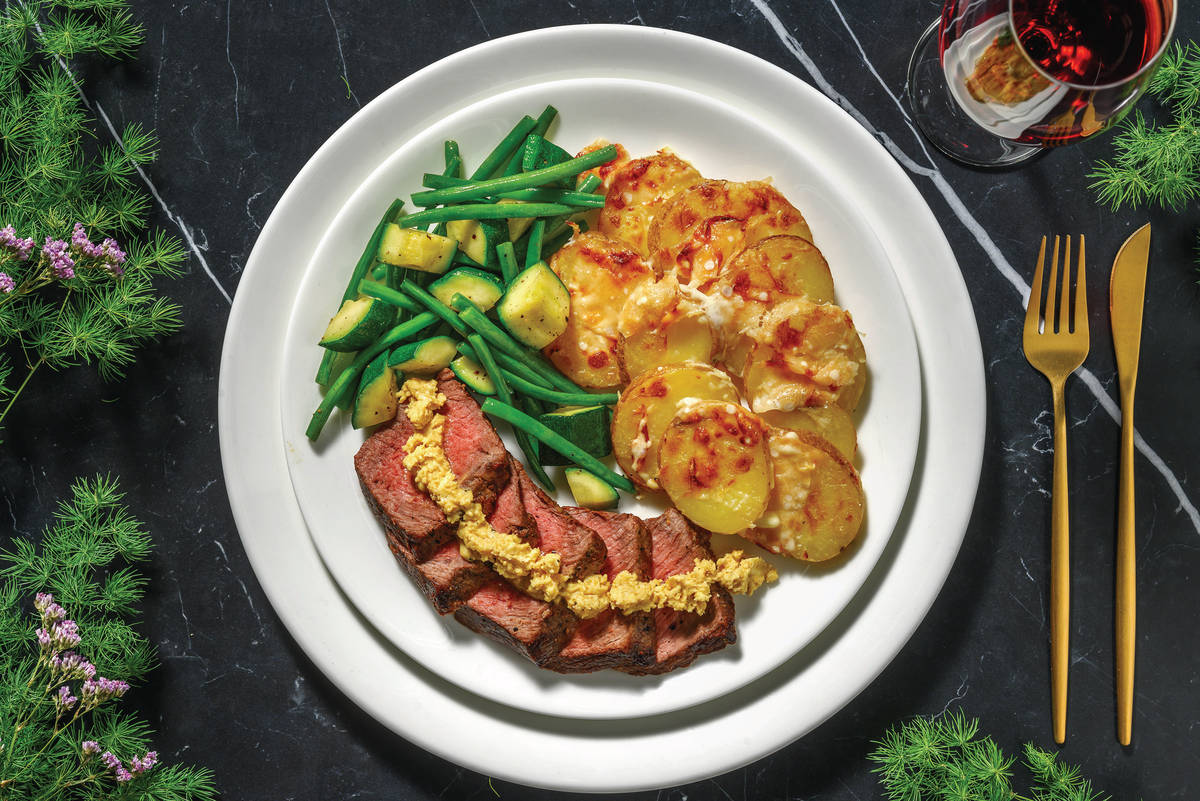 Beef Sirloin & Garlic-Dijon Butter