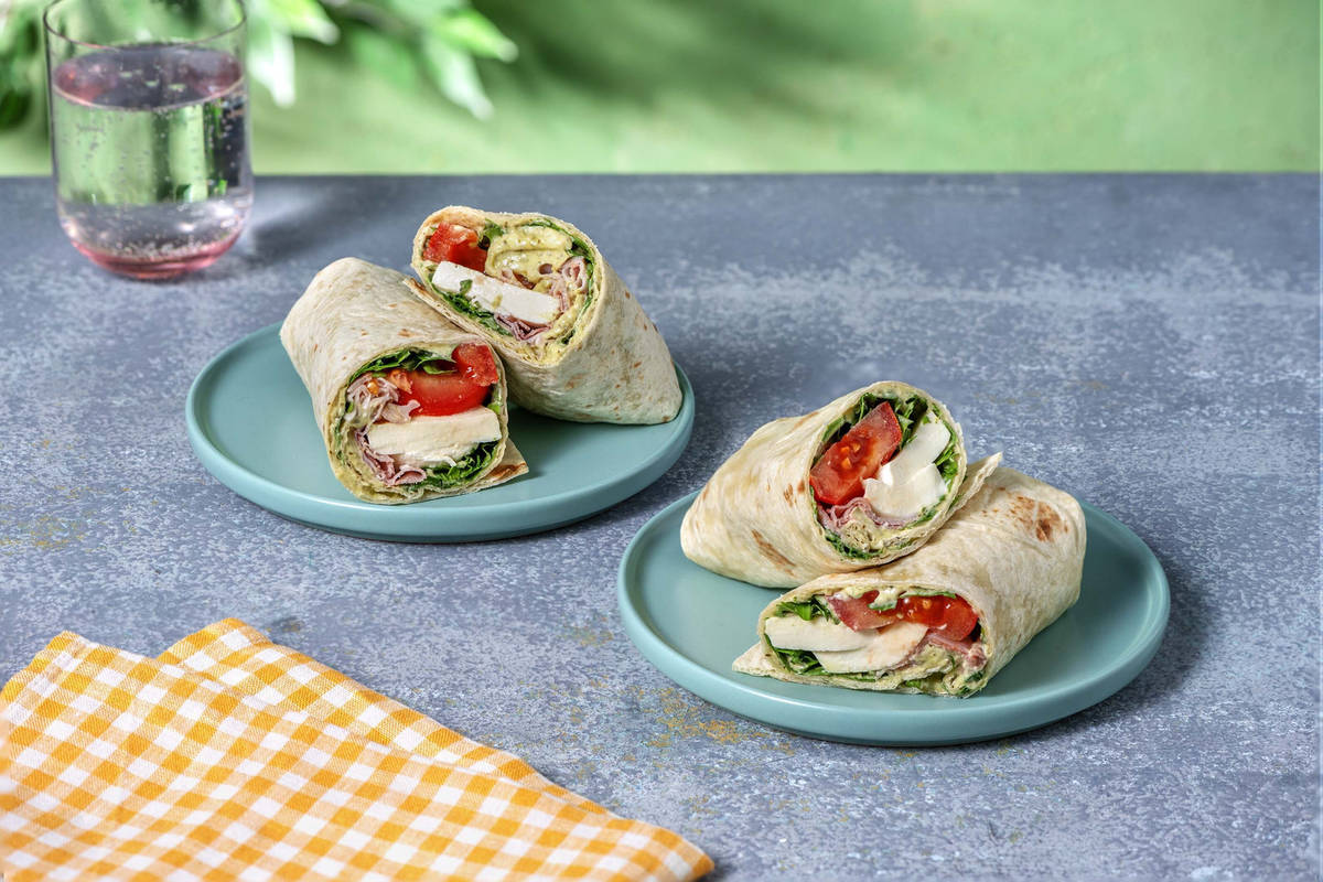 Prosciutto Wrap mit frischem Mozzarella