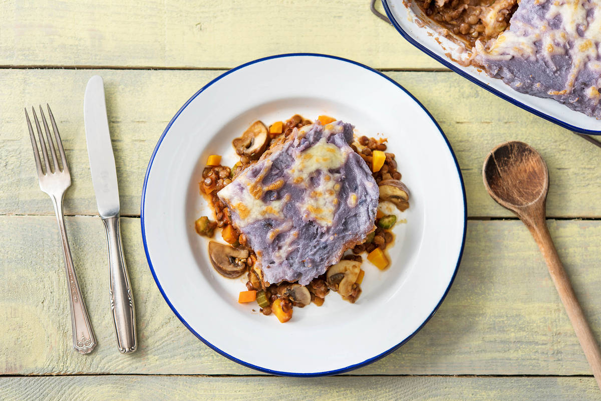 Psychedelic Veggie Shepherd's Pie