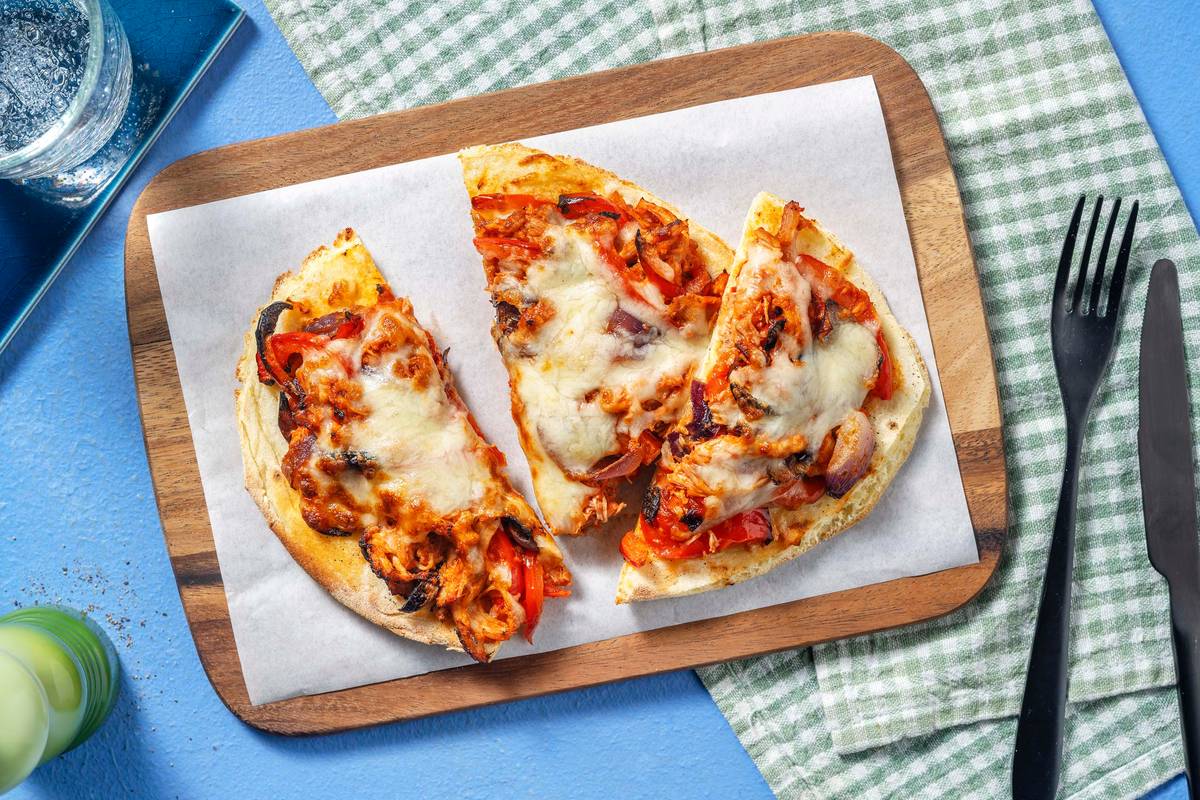 Pulled BBQ Chicken Naanizza