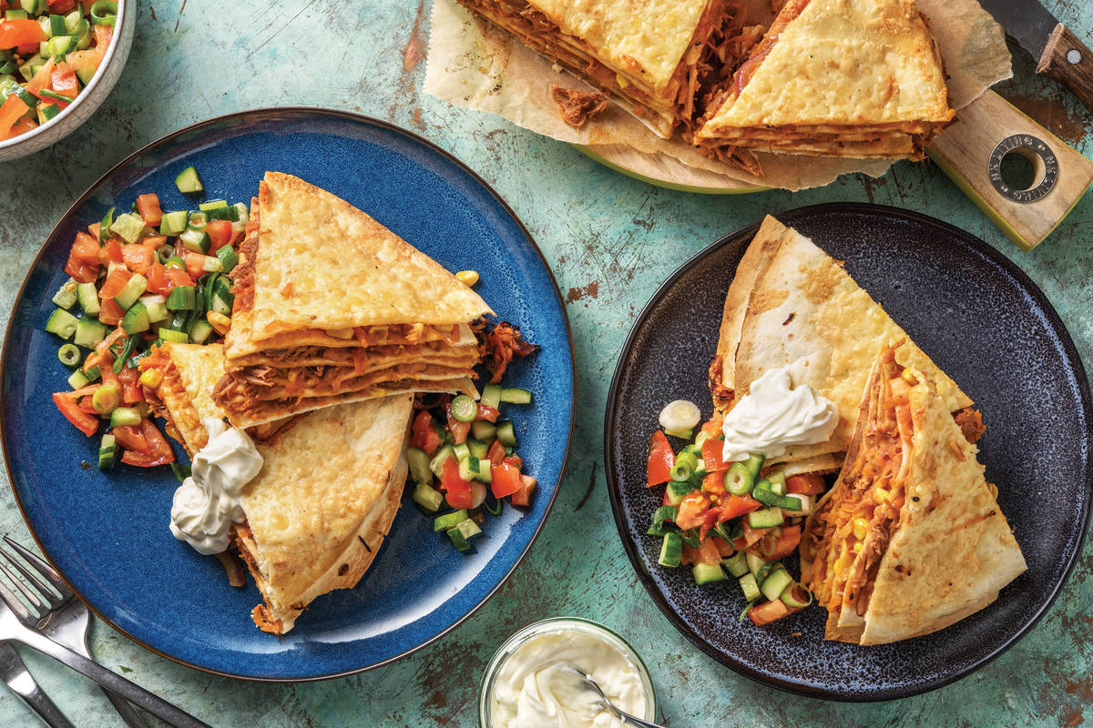 Pulled Pork Tortilla Stack