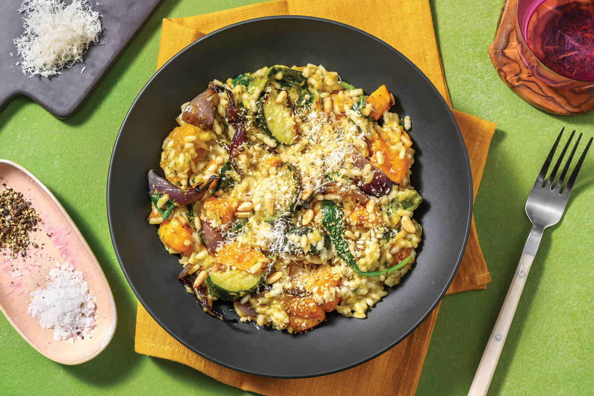 Pumpkin & Basil Pesto Risotto