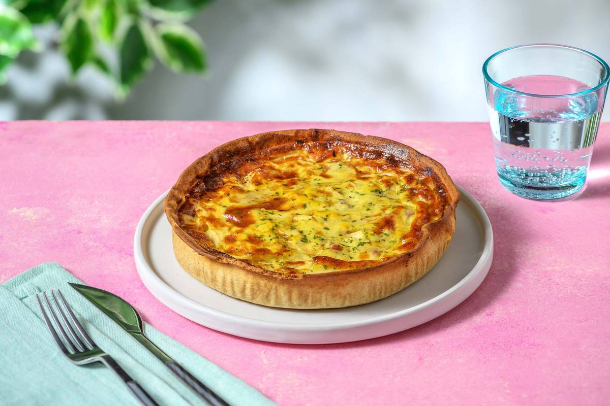 Quiche aux asperges blanches et au jambon