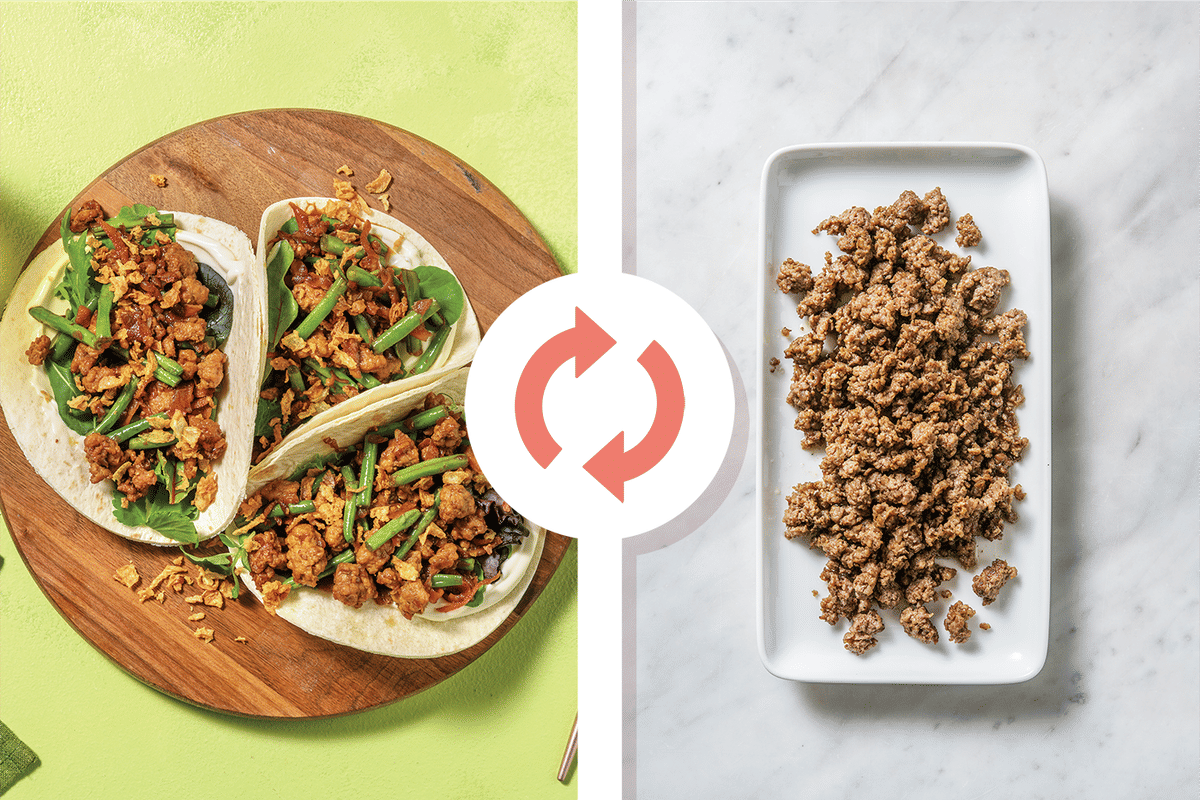 Quick Asian Caramelised Beef Tacos Recipe HelloFresh