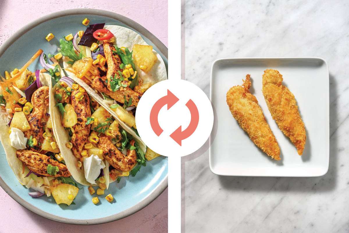 Quick Plant-Based Caribbean-Spiced Chick'n Tacos