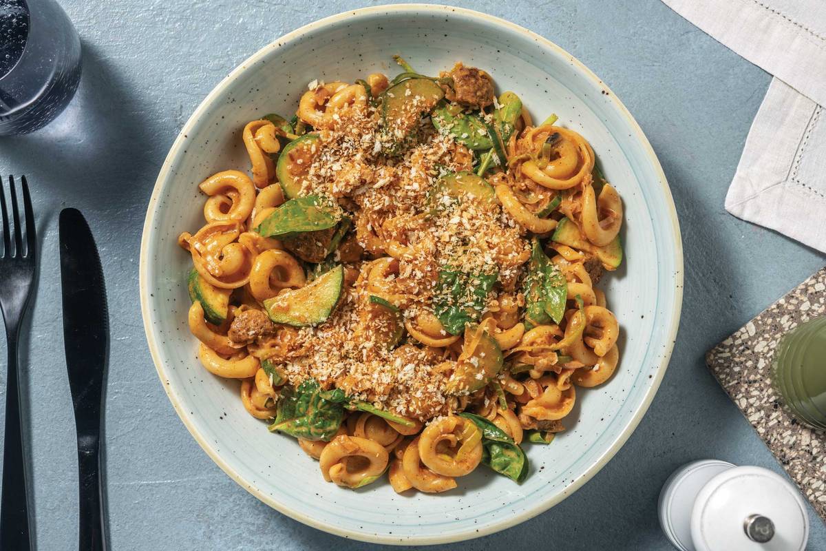 Creamy Chorizo & Leek Orecchiette