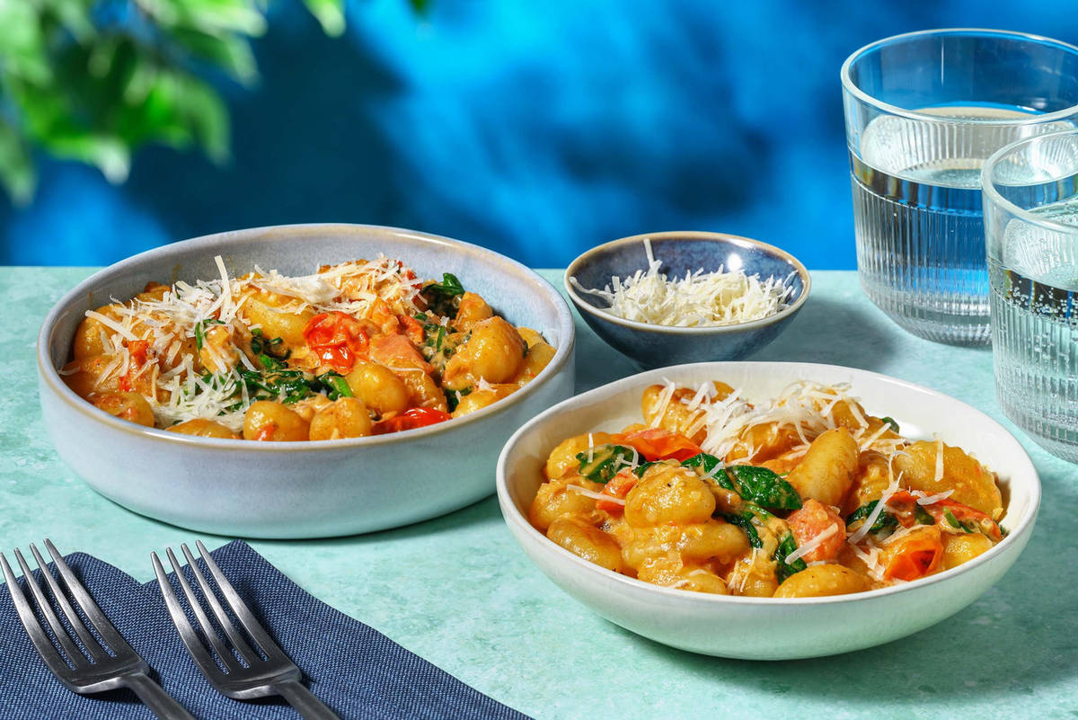 Quick Creamy Tuscan-Inspired Gnocchi