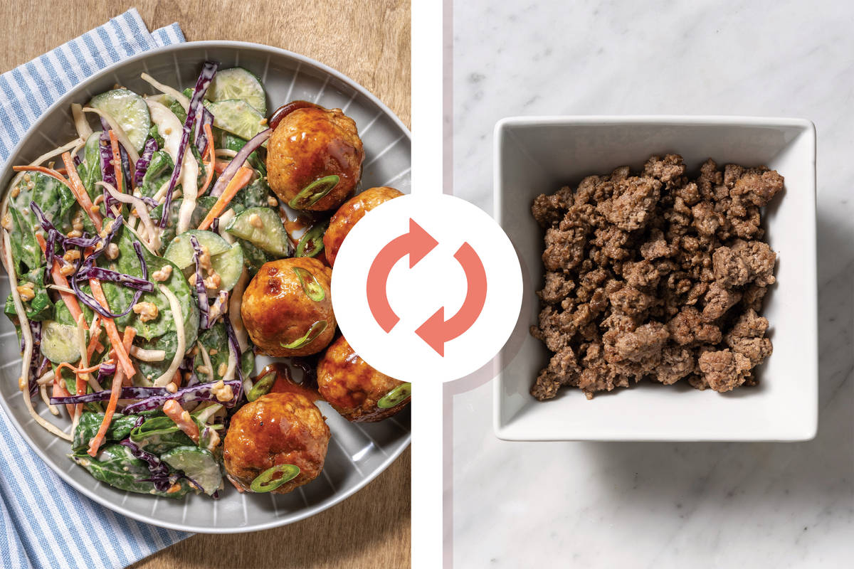 Quick Honey-Soy Beef Meatballs