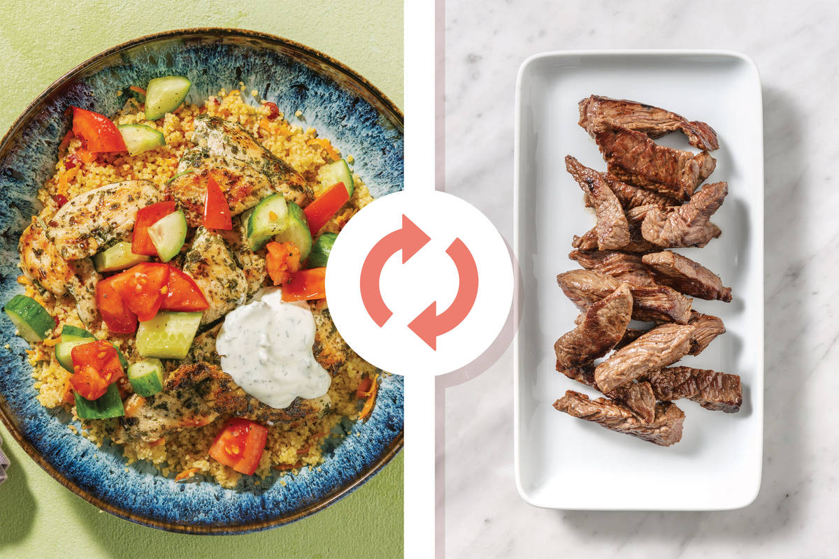 Garlic Herb Beef & Wholemeal Couscous