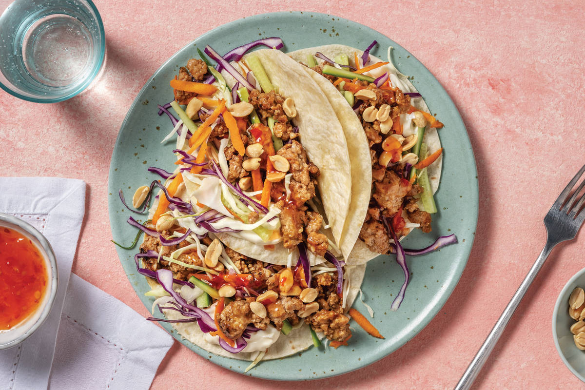 Lemongrass Pork & Slaw Tacos