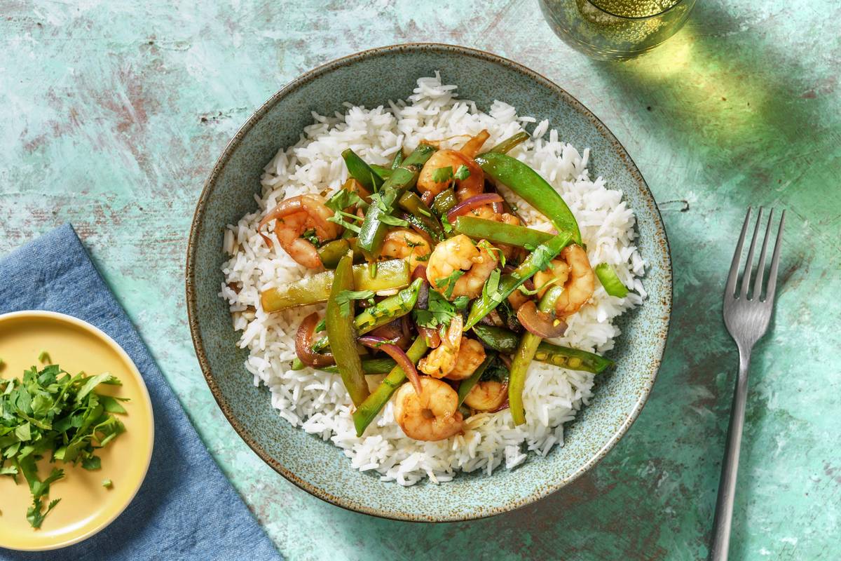 Quick 'n' Sticky Prawns