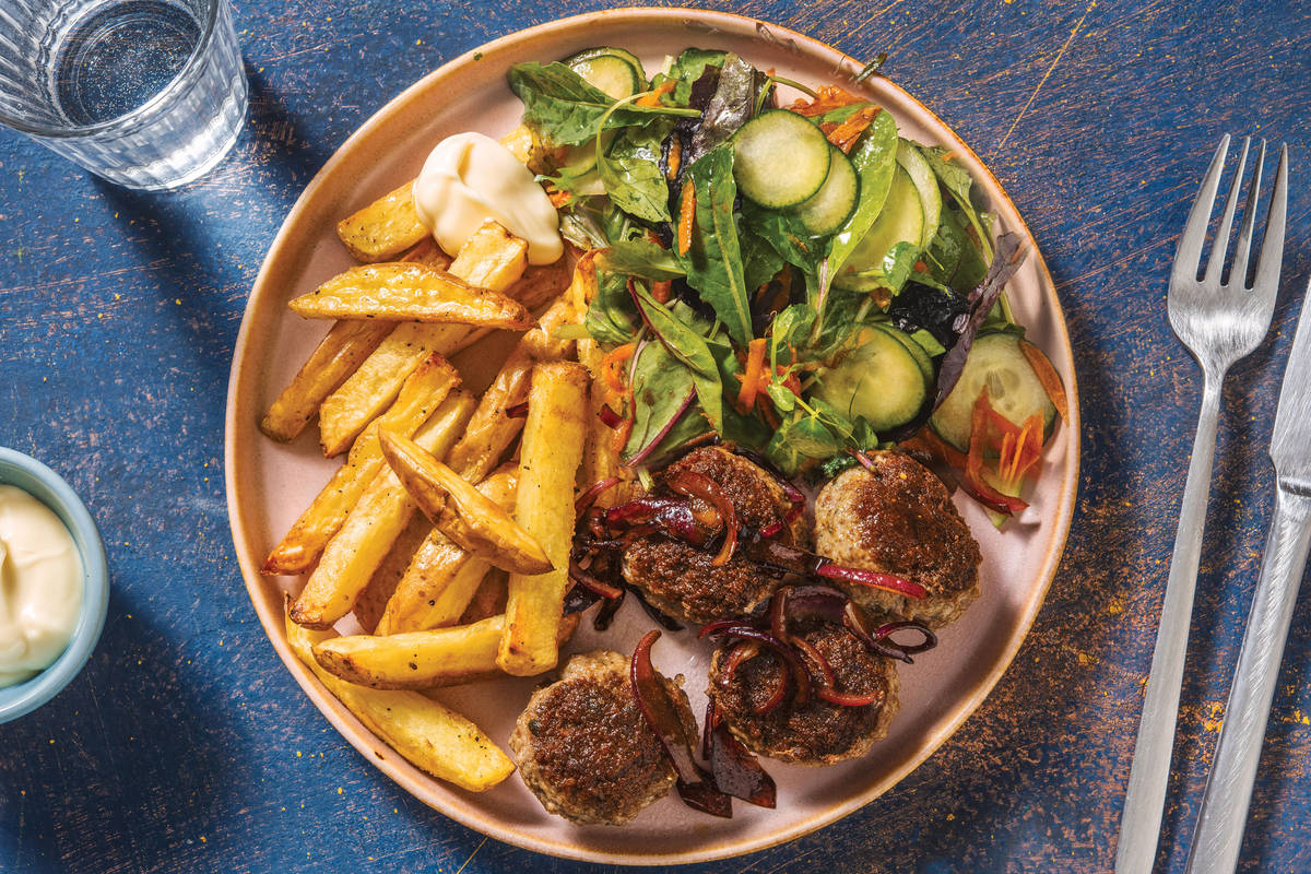 Quick Parmesan Beef & Pork Rissoles