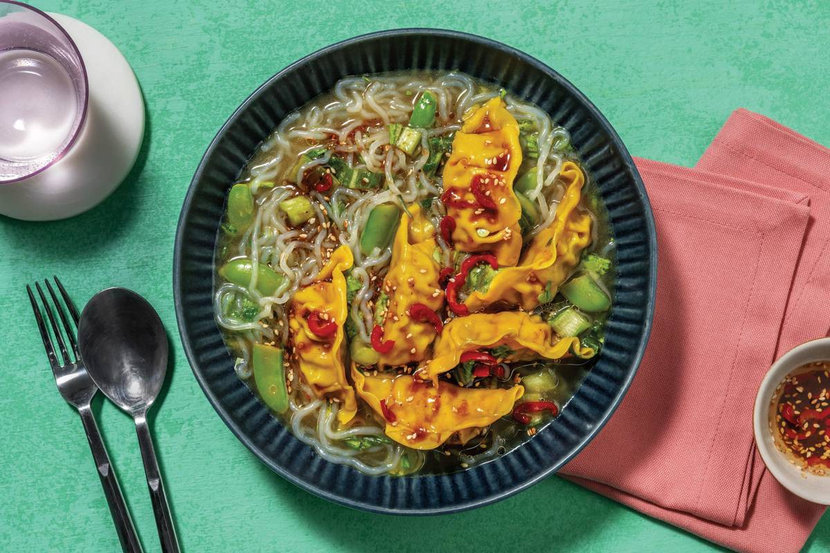 Veggie Gyoza & Konjac Noodle Soup
