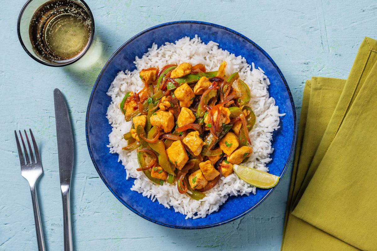 Quick & Sticky Chicken with King Prawns