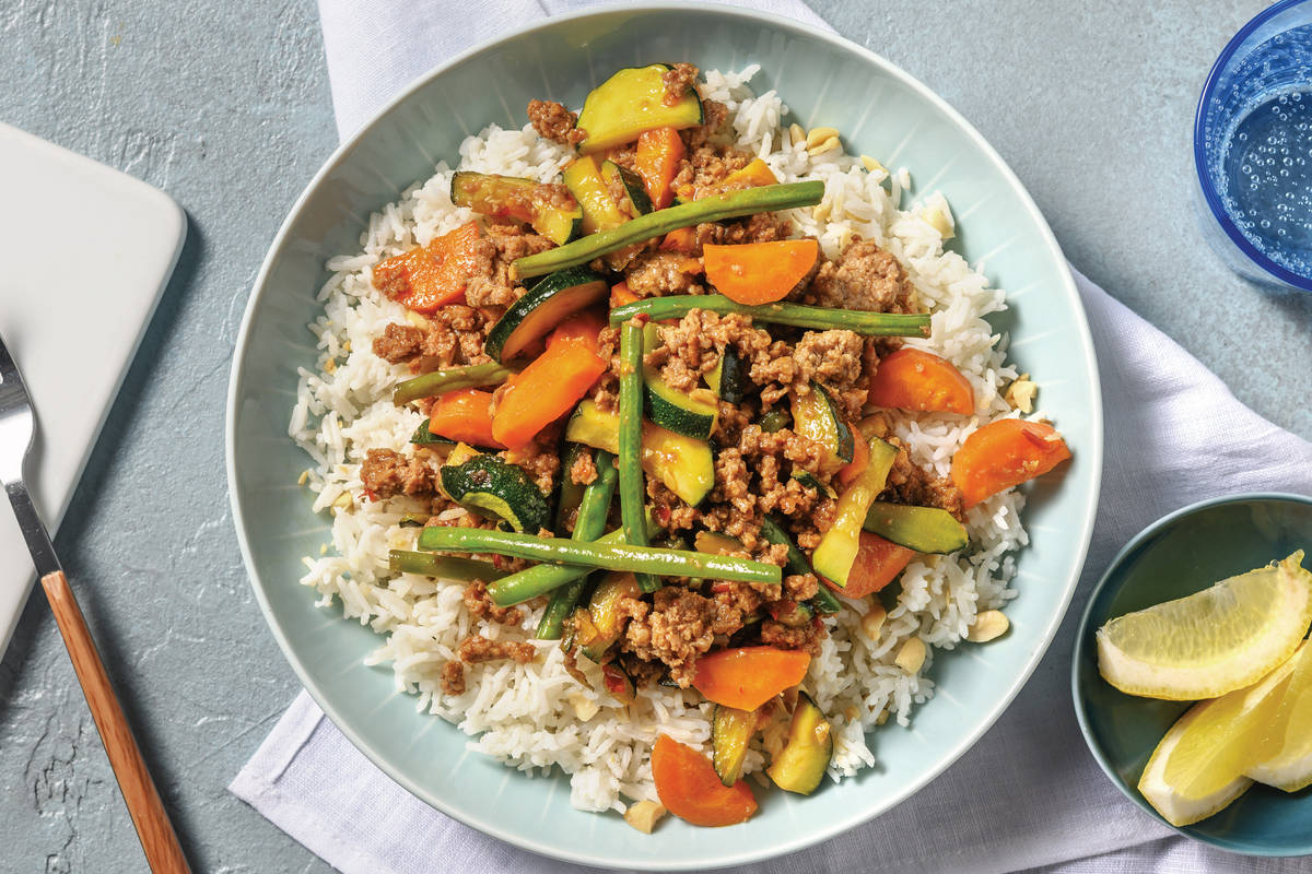 Quick Sweet Chilli Pork Bowl