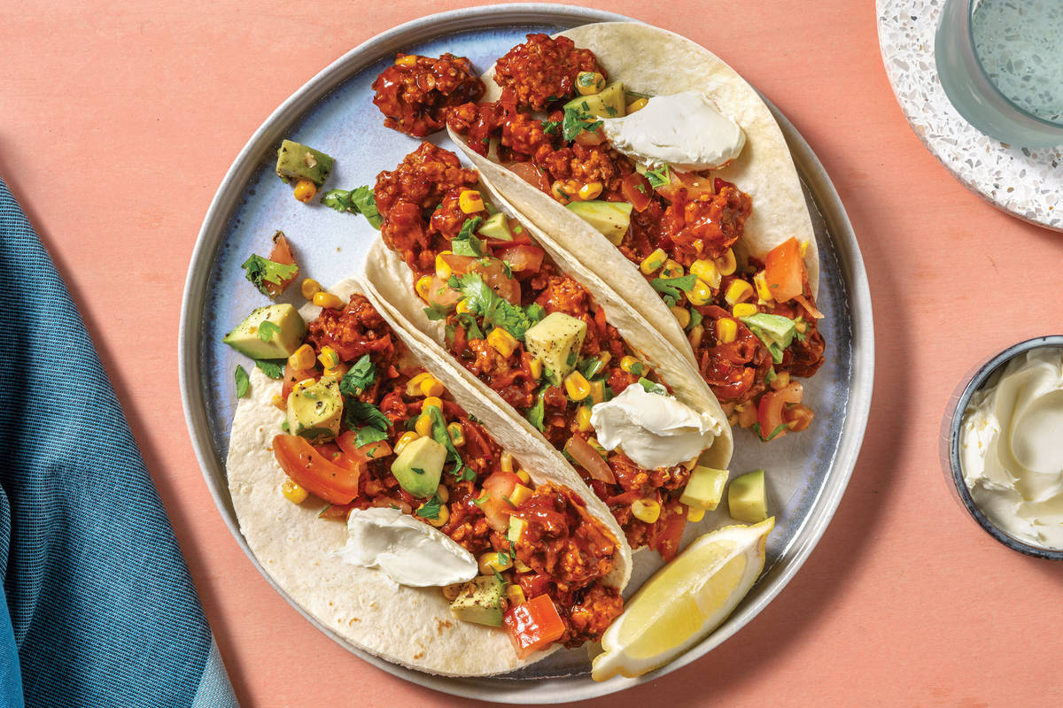 Quick Tex-Mex Pork Tacos