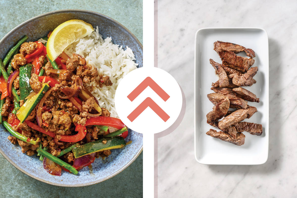 Quick Thai Beef Strip Bowl