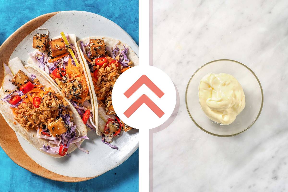 Quick Tofu Katsu & Plant-Based Aioli Tacos
