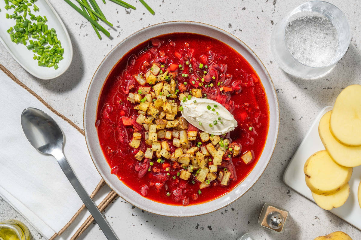 Carb Smart Beefy Borscht Inspired Stew