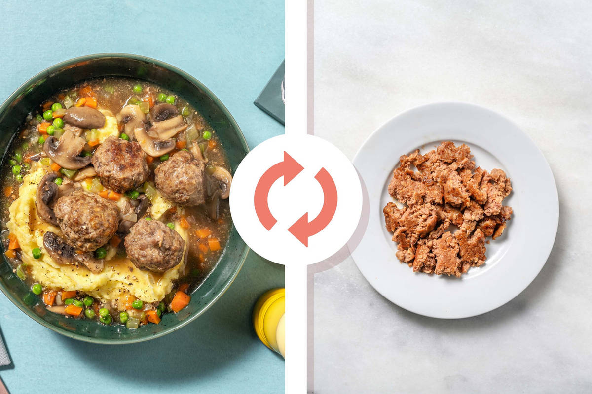 Hearty Beyond Meat® Meatball and Mushroom Stew