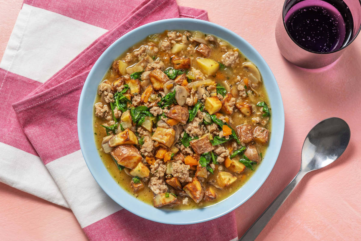 Smart Turkey and Mushroom Stew