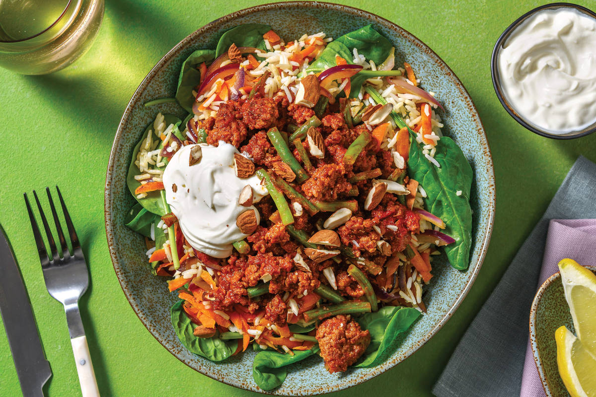 Ras El Hanout Beef Bowl