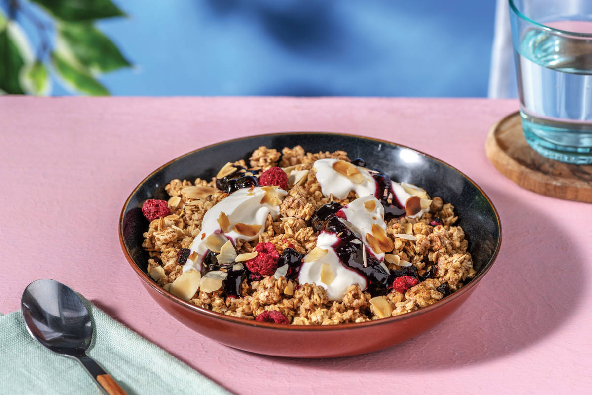 Raspberry & Blackcurrant Granola