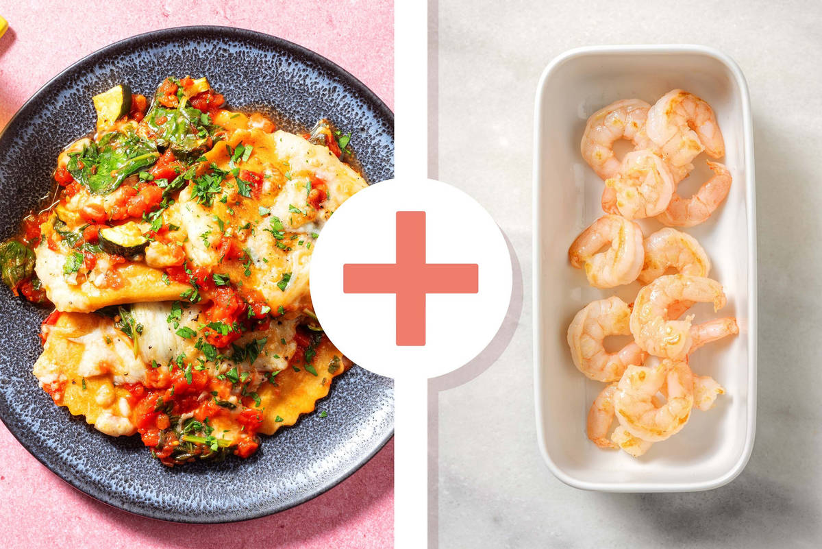 Baked Squash and Shrimp Ravioli Al Forno