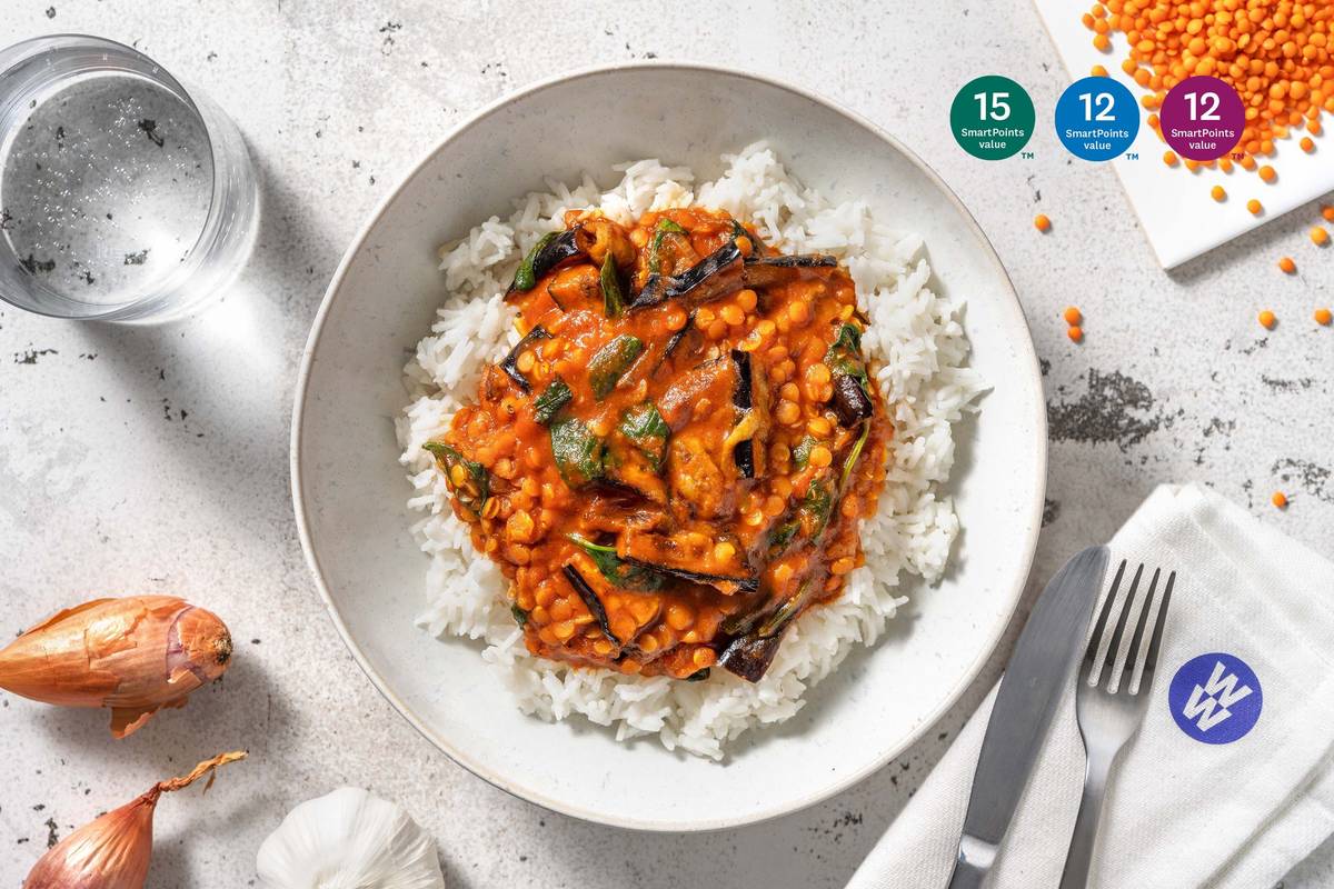 Red Lentil and Spinach Dal