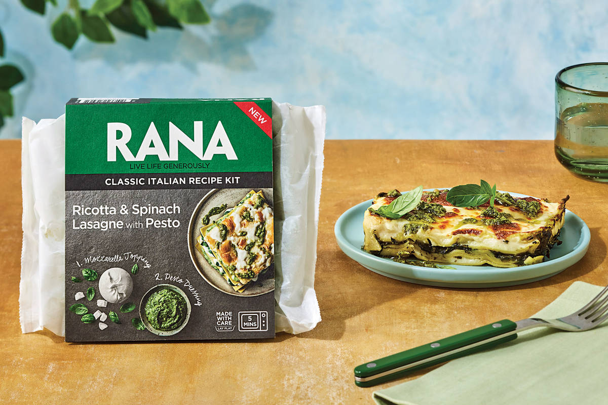 Ricotta & Spinach Lasagne with Pesto