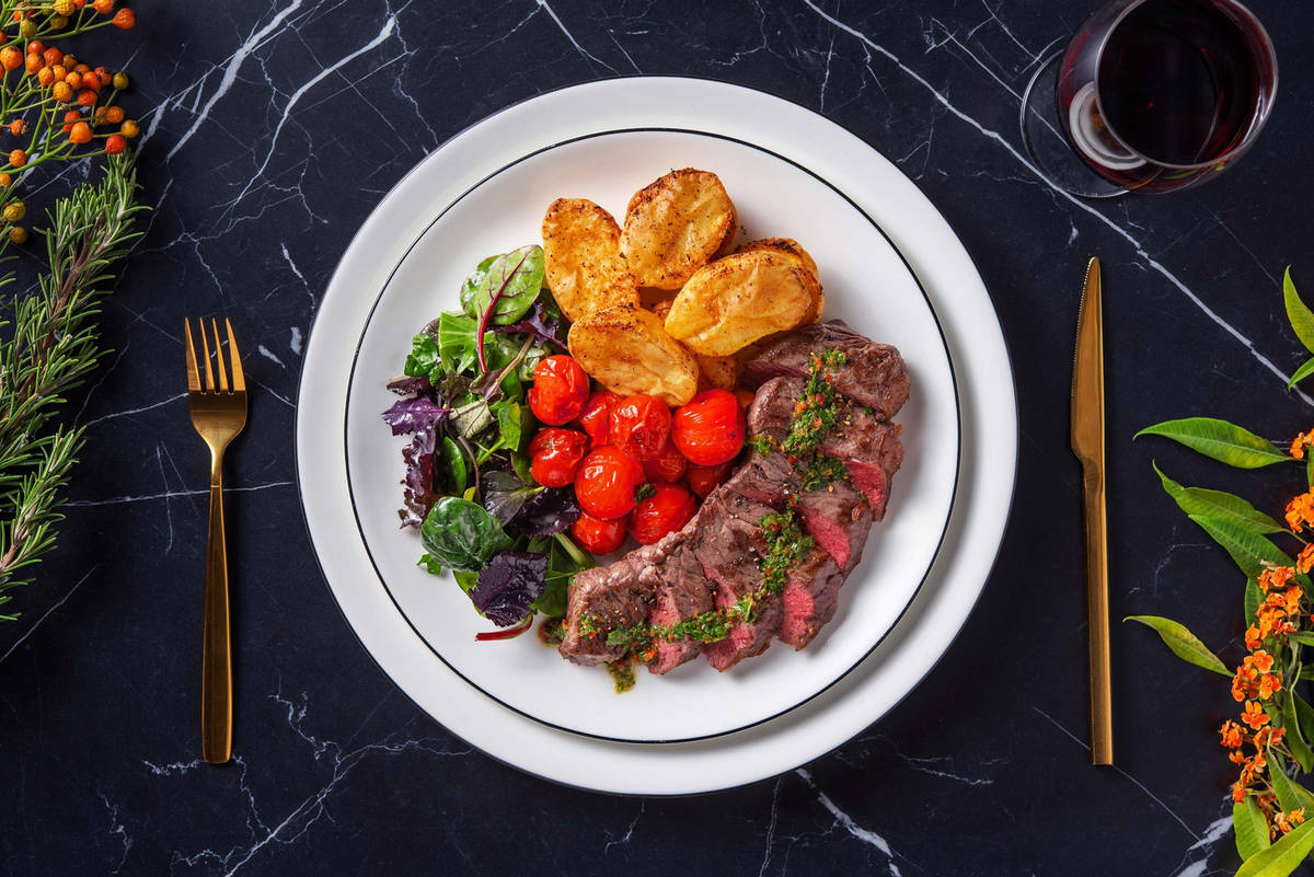 Rinderhüftsteak mit Chimichurri & Kampott Pfeffer
