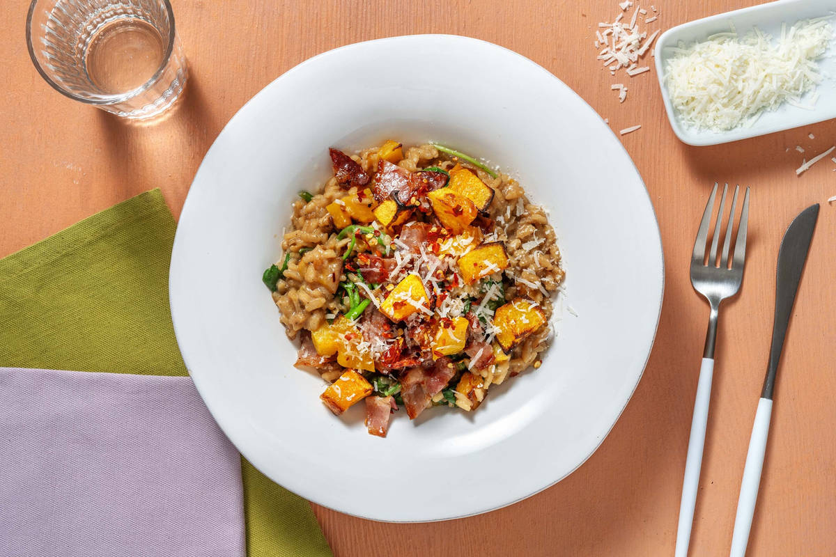 Bacon and Butternut Squash Risotto