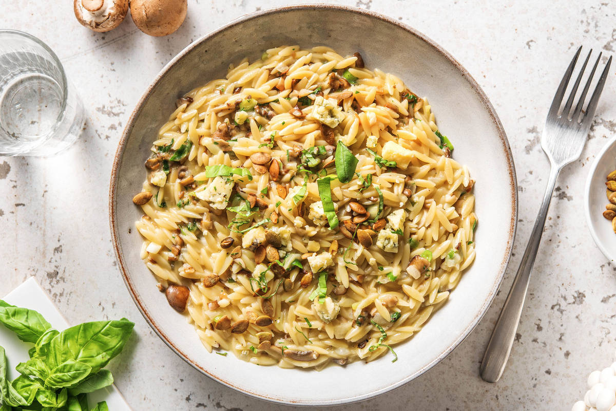 Paddenstoelenrisotto van orzo 